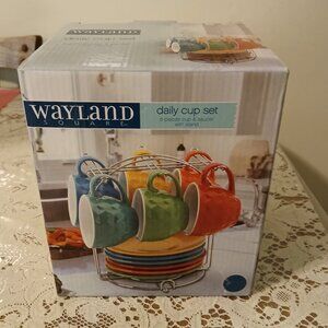 Wayland Square  cup and saucers set (NIB)